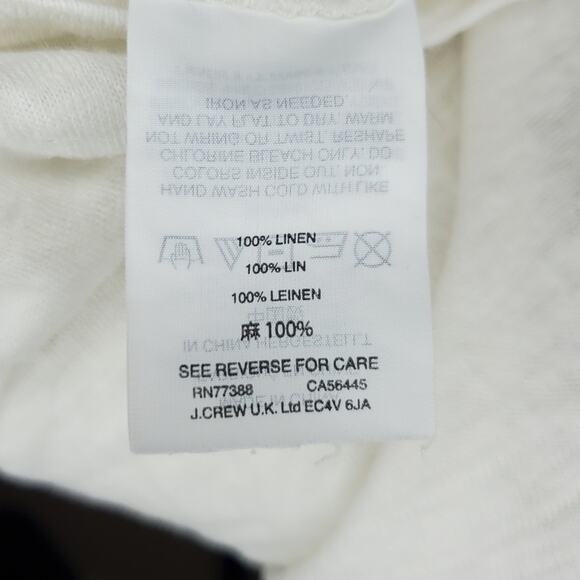 J. Crew Linen Bell Sleeve Top Small - Picture 7 of 7